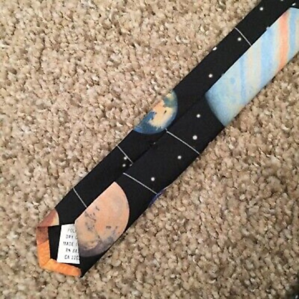 Solar System - Men's Ralph Marlin Tie Necktie - Picture 7 of 7